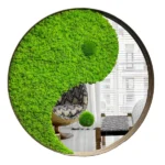 Yin-Yang moha tükör izlandi mohával és gömbmohával