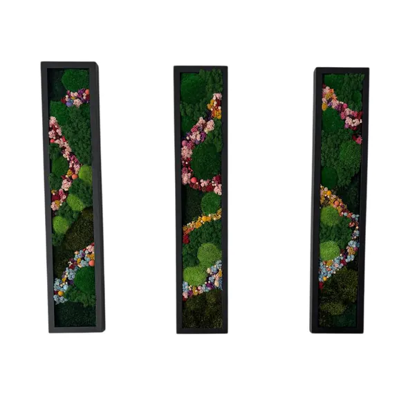 Moss and Flower Set_result Élő moha kép szett – Erdei varázs virágösvénnyel