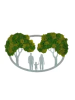 Családfa mohakép – Mohafa dekoráció