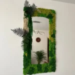 Mohás tükör izlandi mohával és növényekkel