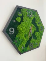 Hexagon falióra természetes mohából