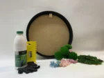 Kerek mohakép készítő DIY szett szárított virágokkal