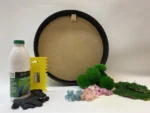 Kerek mohakép készítő DIY szett szárított virágokkal
