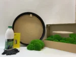 Ekomoss kerek mohakép készítő szett gömbmohával