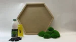 DIY mohakép szett hatszögletű keretben